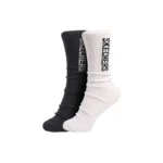 2Pk Unisex Non Terry Crew Black Traditional