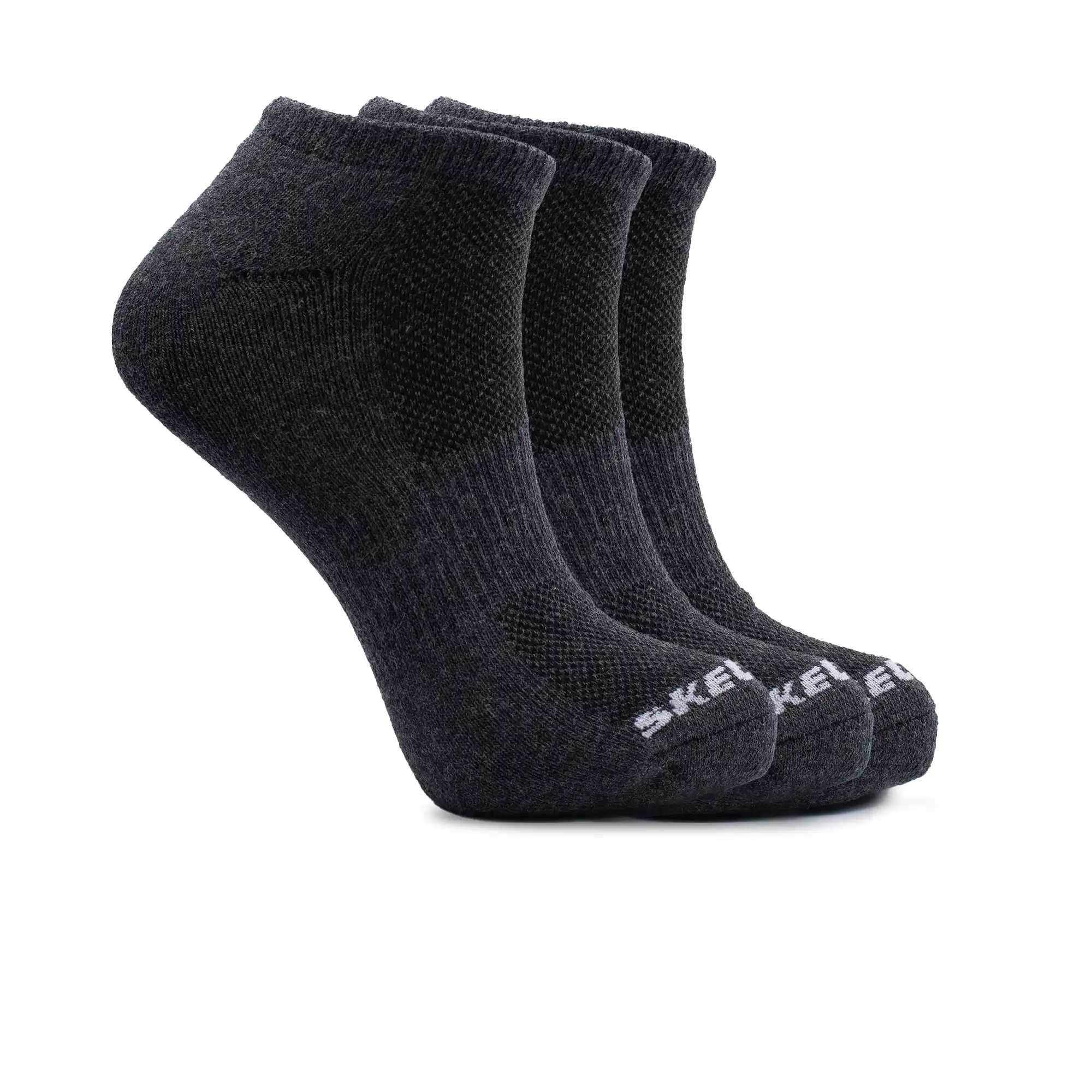 S111102-010_A 3Pk Unisex 1/2 Terry No Show – Image 1